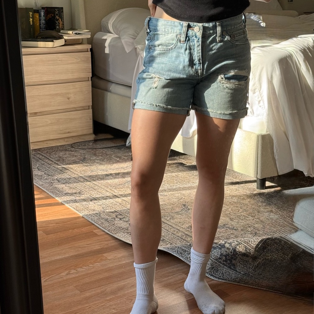 Madewell Light Blue Jean Shorts